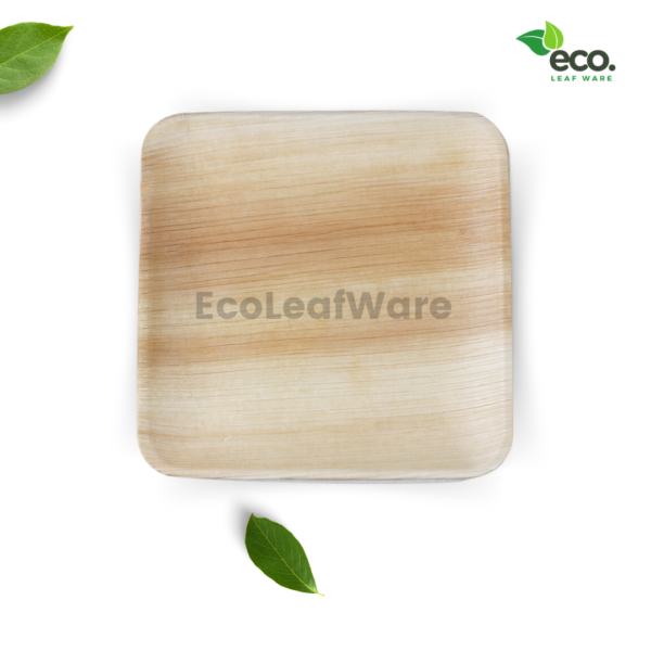 Areca Palm Leaf Square Plates - Image 2