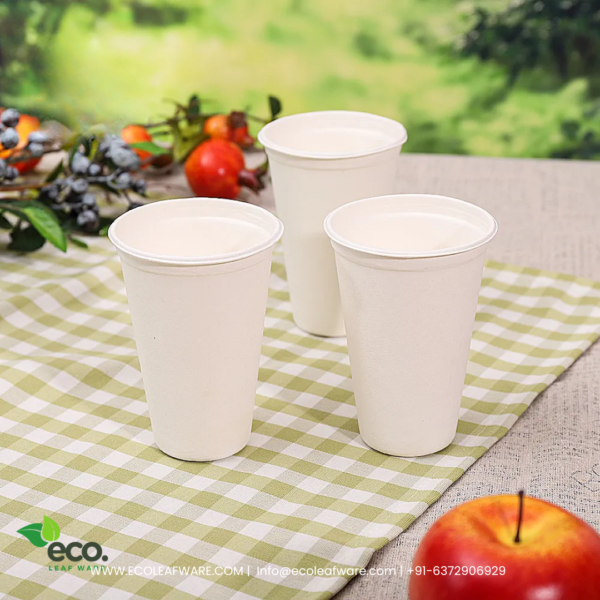 Sugarcane Fibers Coffee Cups - Image 2