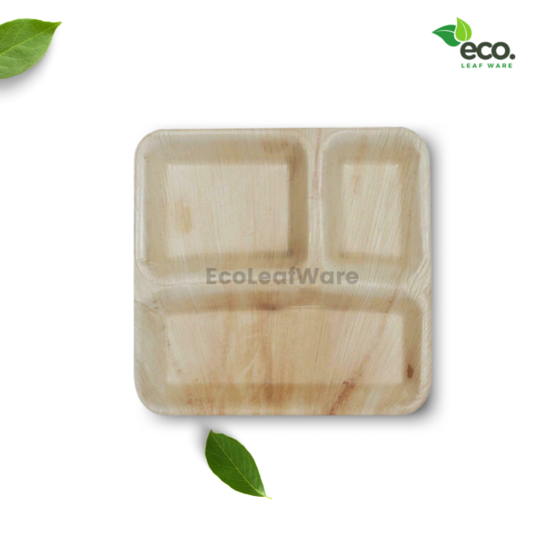 Areca Palm Leaf Compartment Plates