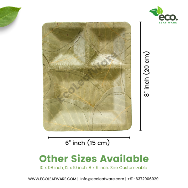 Sal Leaves Compartment Plate - Image 2