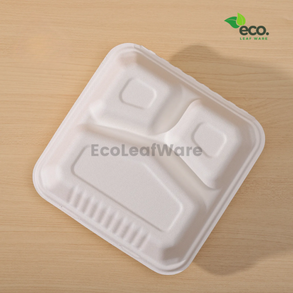 Sugarcane bagasse takeaway containers