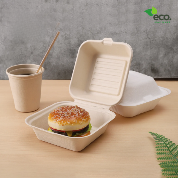 Sugarcane bagasse takeaway containers - Image 4